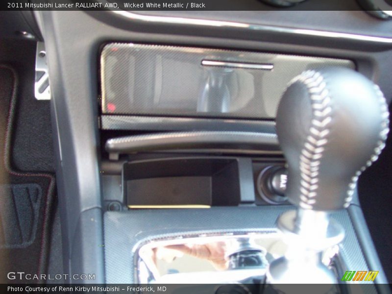 Wicked White Metallic / Black 2011 Mitsubishi Lancer RALLIART AWD