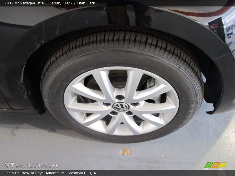 Black / Titan Black 2012 Volkswagen Jetta SE Sedan