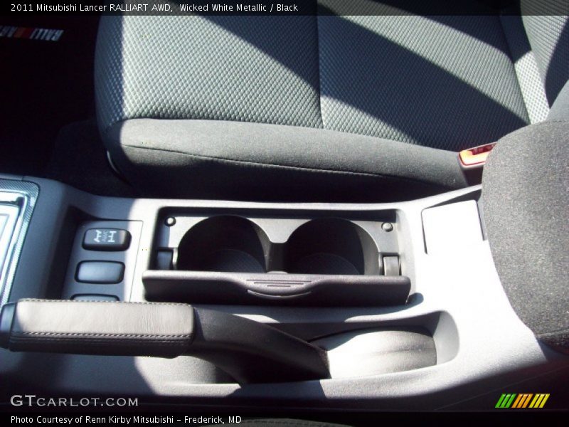 Wicked White Metallic / Black 2011 Mitsubishi Lancer RALLIART AWD