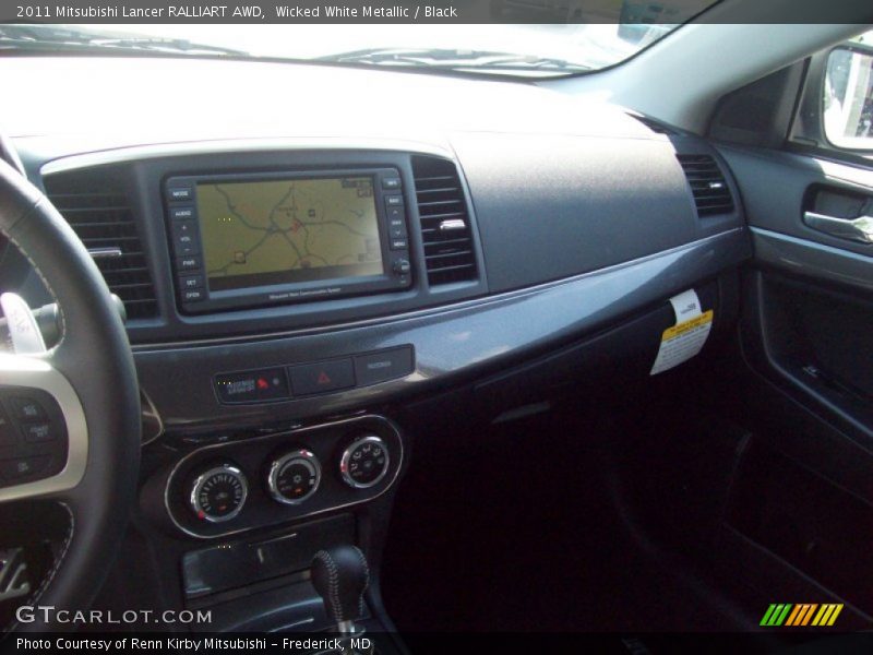 Wicked White Metallic / Black 2011 Mitsubishi Lancer RALLIART AWD