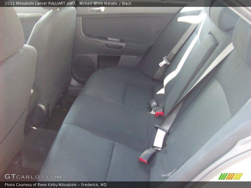 Wicked White Metallic / Black 2011 Mitsubishi Lancer RALLIART AWD