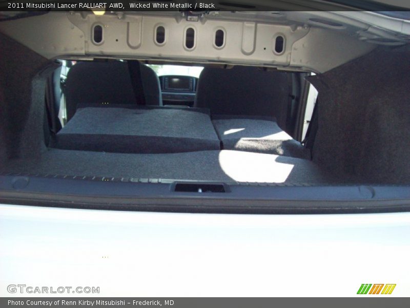 Wicked White Metallic / Black 2011 Mitsubishi Lancer RALLIART AWD