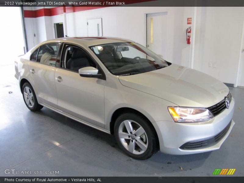 White Gold Metallic / Titan Black 2012 Volkswagen Jetta TDI Sedan