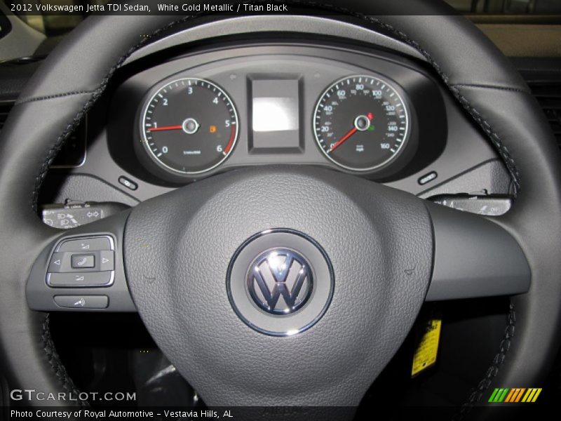 White Gold Metallic / Titan Black 2012 Volkswagen Jetta TDI Sedan