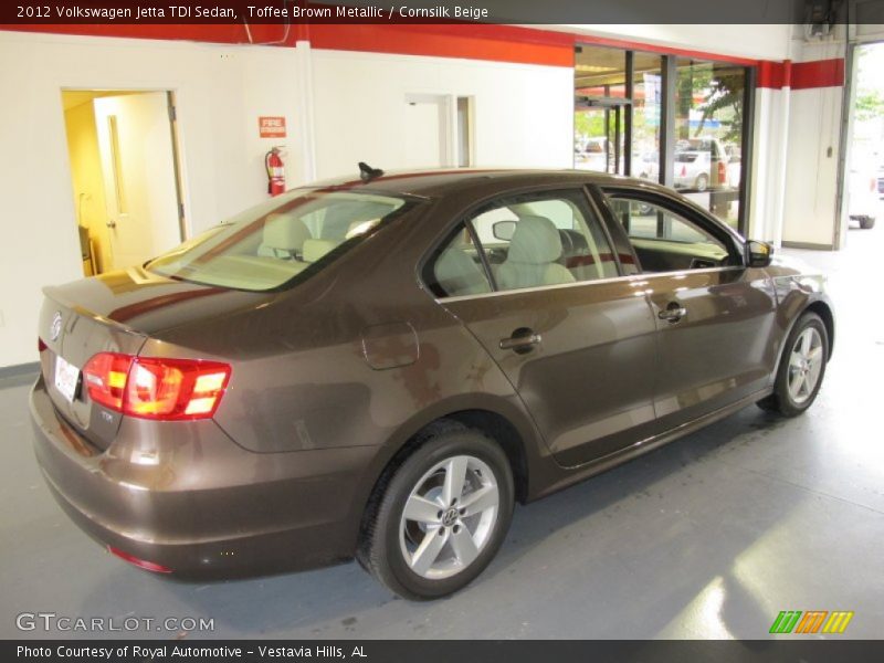 Toffee Brown Metallic / Cornsilk Beige 2012 Volkswagen Jetta TDI Sedan