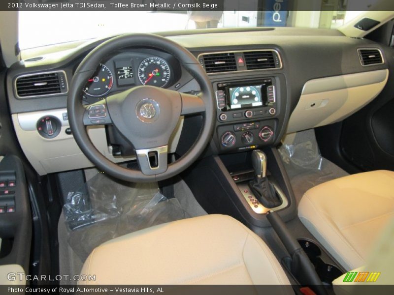 Toffee Brown Metallic / Cornsilk Beige 2012 Volkswagen Jetta TDI Sedan