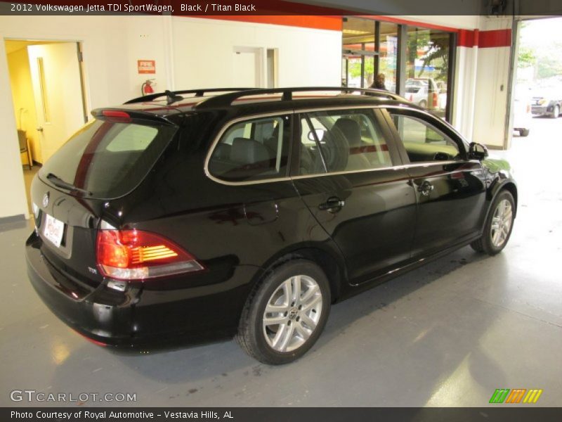 Black / Titan Black 2012 Volkswagen Jetta TDI SportWagen