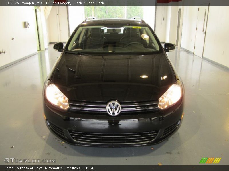 Black / Titan Black 2012 Volkswagen Jetta TDI SportWagen
