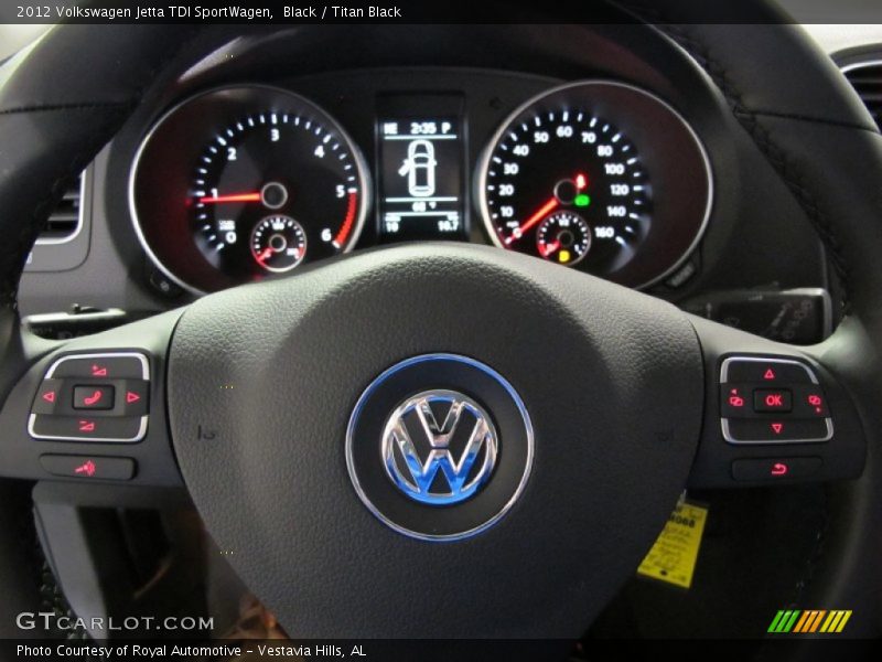 Black / Titan Black 2012 Volkswagen Jetta TDI SportWagen