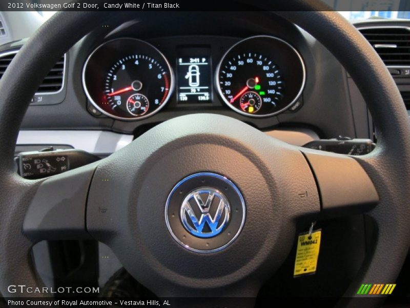 Candy White / Titan Black 2012 Volkswagen Golf 2 Door
