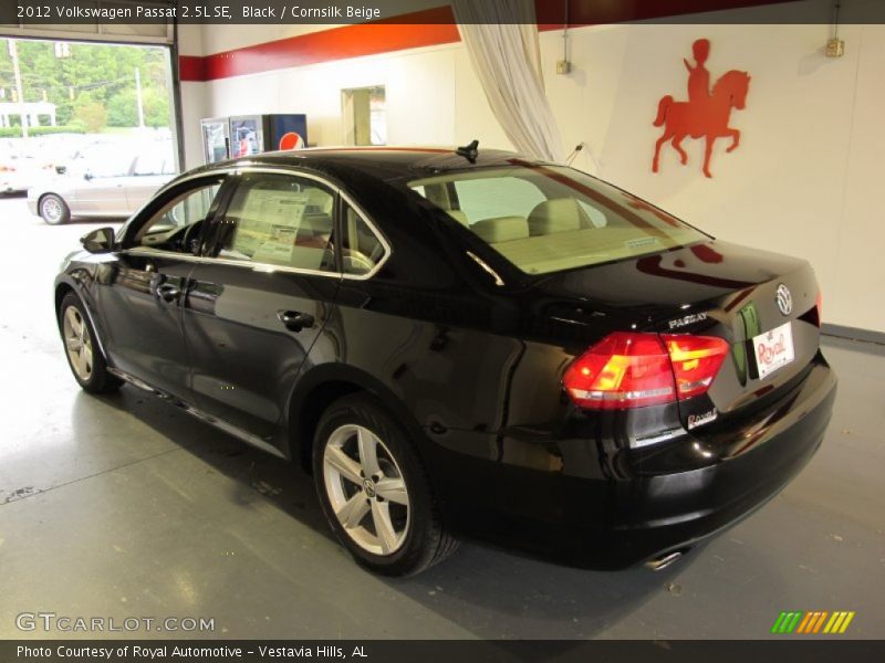 Black / Cornsilk Beige 2012 Volkswagen Passat 2.5L SE