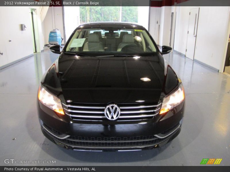 Black / Cornsilk Beige 2012 Volkswagen Passat 2.5L SE