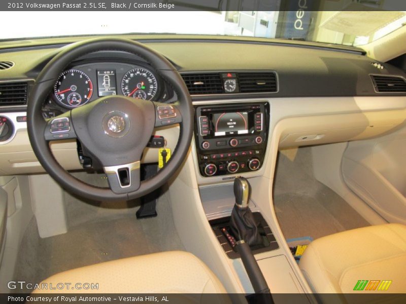 Black / Cornsilk Beige 2012 Volkswagen Passat 2.5L SE