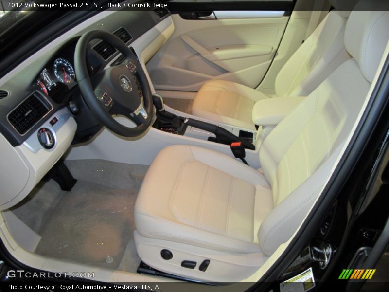 Black / Cornsilk Beige 2012 Volkswagen Passat 2.5L SE