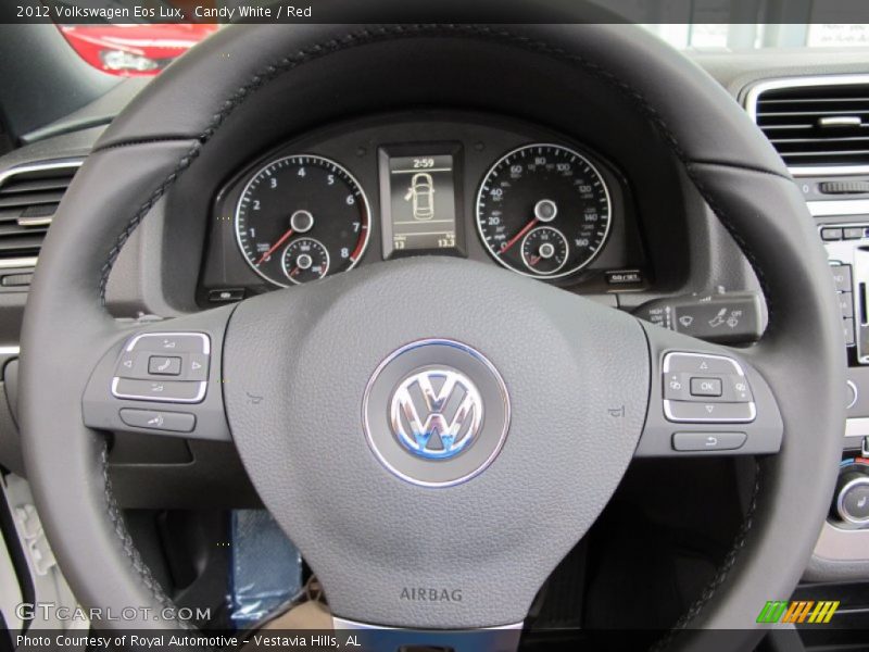 Candy White / Red 2012 Volkswagen Eos Lux
