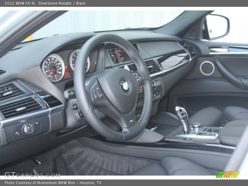 Silverstone Metallic / Black 2012 BMW X6 M