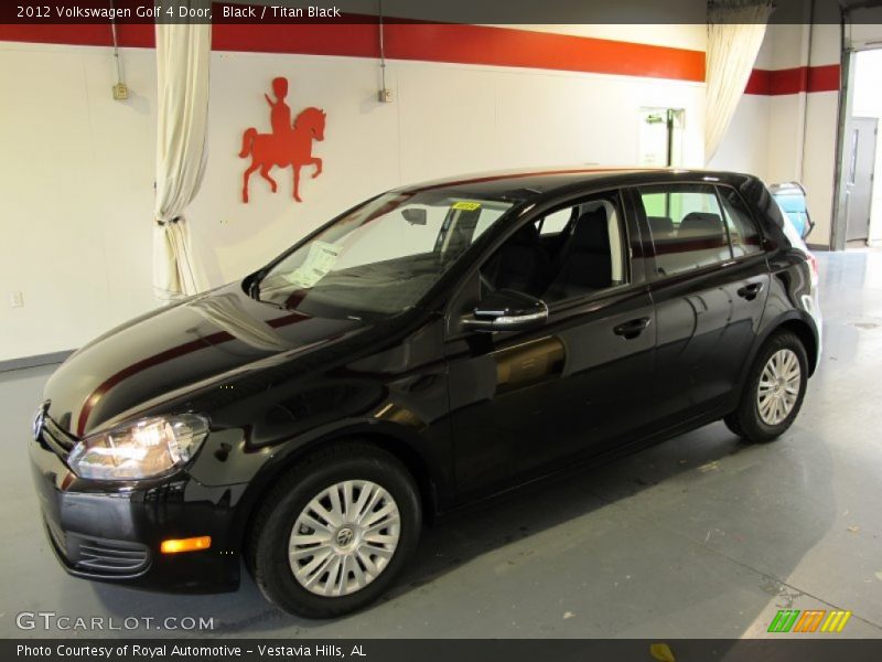 Black / Titan Black 2012 Volkswagen Golf 4 Door