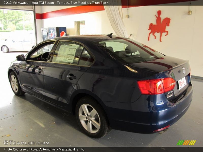 Tempest Blue Metallic / Titan Black 2012 Volkswagen Jetta TDI Sedan