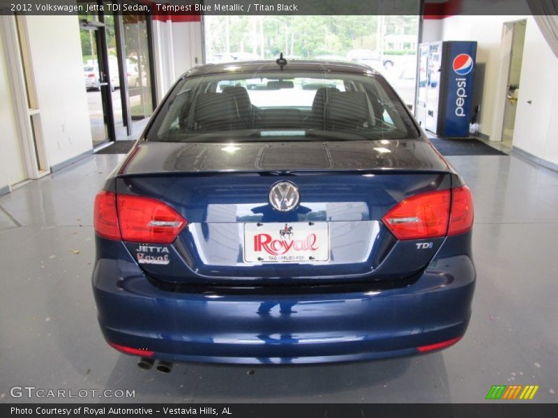 Tempest Blue Metallic / Titan Black 2012 Volkswagen Jetta TDI Sedan