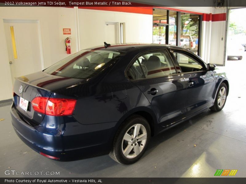 Tempest Blue Metallic / Titan Black 2012 Volkswagen Jetta TDI Sedan