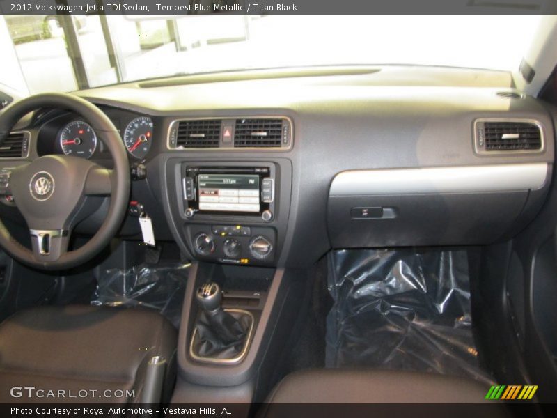 Tempest Blue Metallic / Titan Black 2012 Volkswagen Jetta TDI Sedan