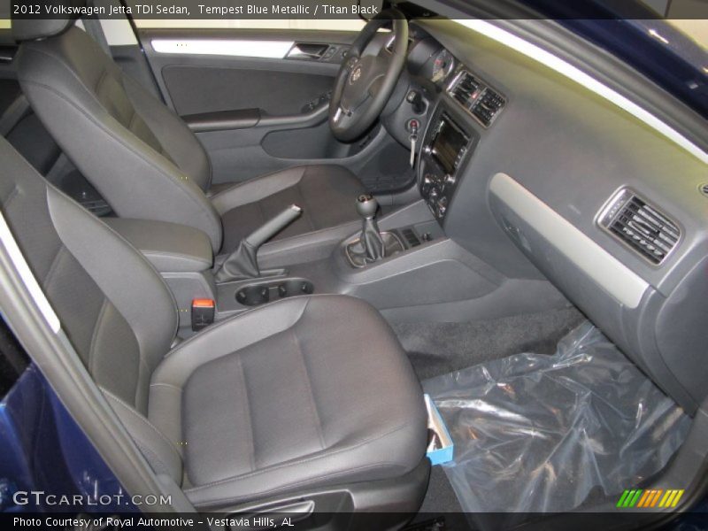 Tempest Blue Metallic / Titan Black 2012 Volkswagen Jetta TDI Sedan