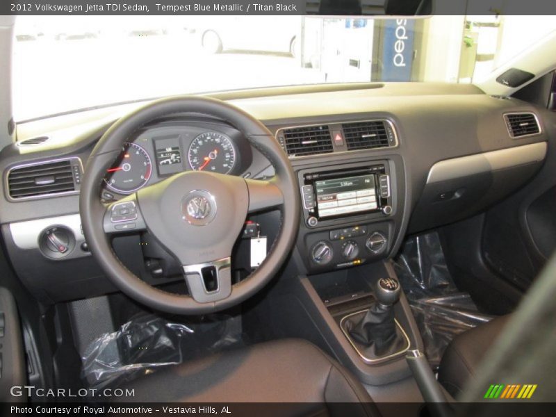 Tempest Blue Metallic / Titan Black 2012 Volkswagen Jetta TDI Sedan