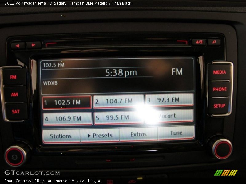 Tempest Blue Metallic / Titan Black 2012 Volkswagen Jetta TDI Sedan
