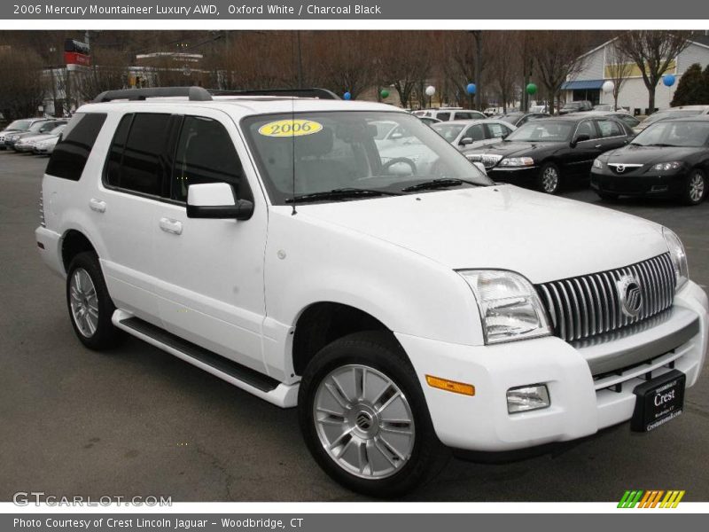 Oxford White / Charcoal Black 2006 Mercury Mountaineer Luxury AWD