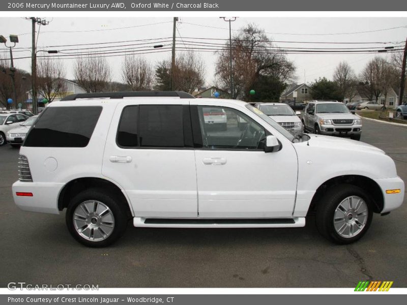 Oxford White / Charcoal Black 2006 Mercury Mountaineer Luxury AWD