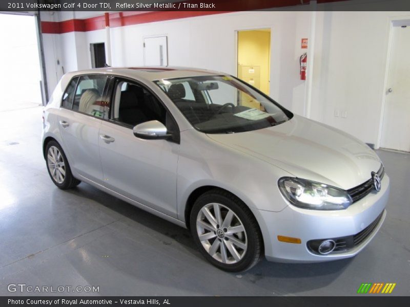 Reflex Silver Metallic / Titan Black 2011 Volkswagen Golf 4 Door TDI