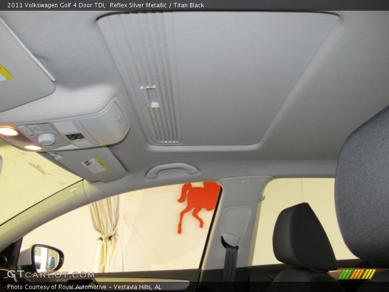 Reflex Silver Metallic / Titan Black 2011 Volkswagen Golf 4 Door TDI
