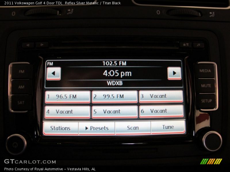 Reflex Silver Metallic / Titan Black 2011 Volkswagen Golf 4 Door TDI