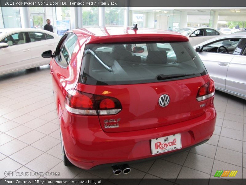 Tornado Red / Titan Black 2011 Volkswagen Golf 2 Door TDI