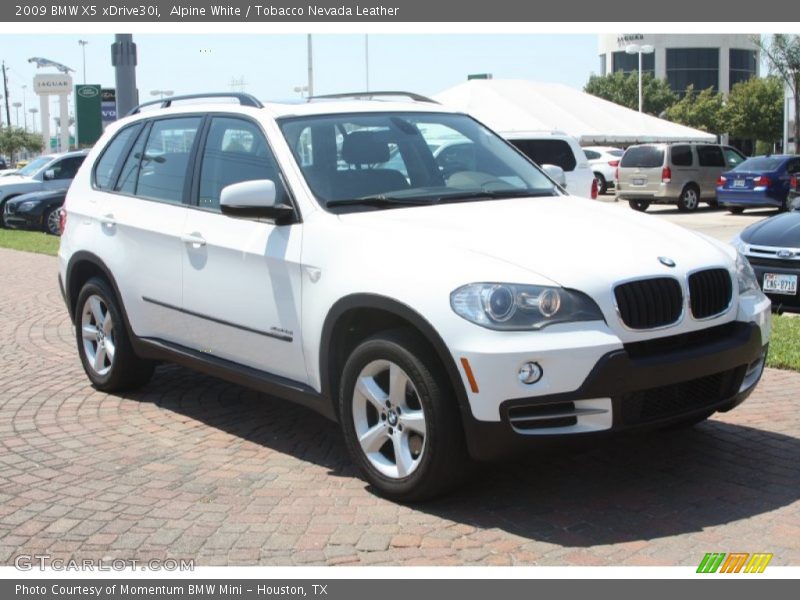 Alpine White / Tobacco Nevada Leather 2009 BMW X5 xDrive30i