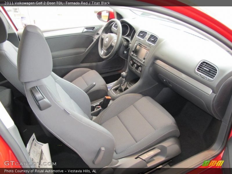  2011 Golf 2 Door TDI Titan Black Interior