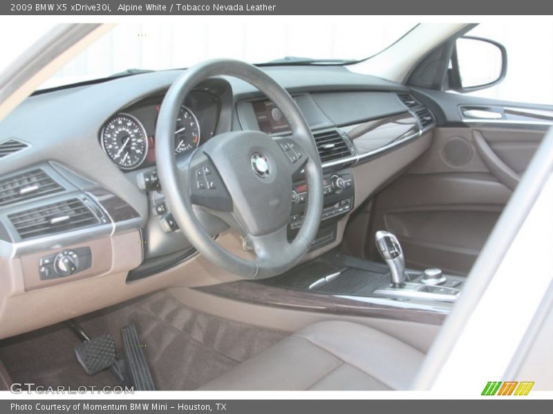 Alpine White / Tobacco Nevada Leather 2009 BMW X5 xDrive30i