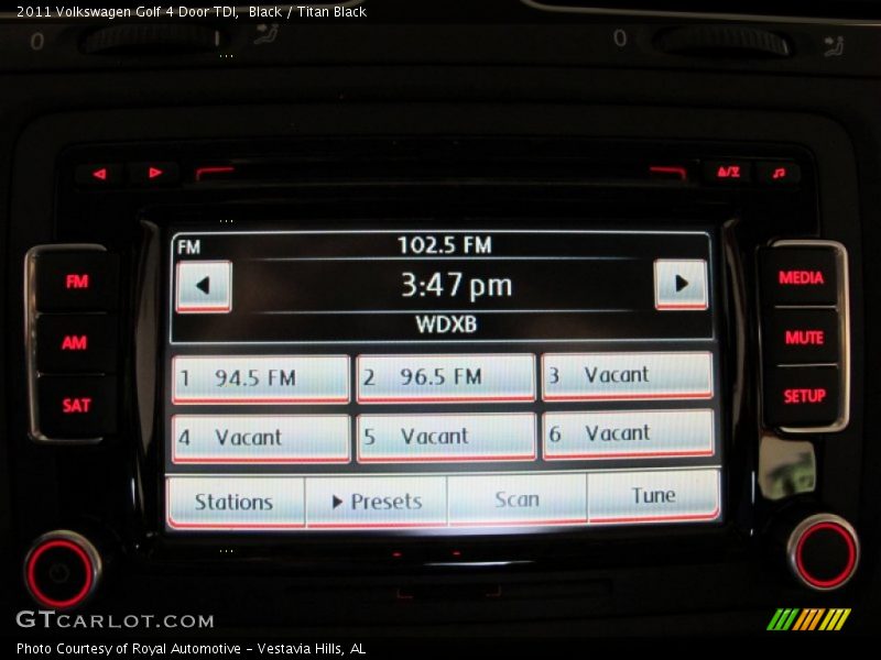 Black / Titan Black 2011 Volkswagen Golf 4 Door TDI
