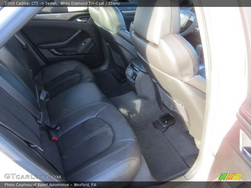 White Diamond Tri-Coat / Ebony 2009 Cadillac CTS -V Sedan