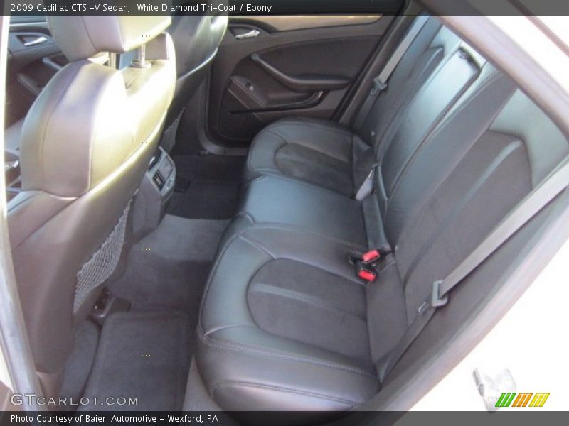 White Diamond Tri-Coat / Ebony 2009 Cadillac CTS -V Sedan