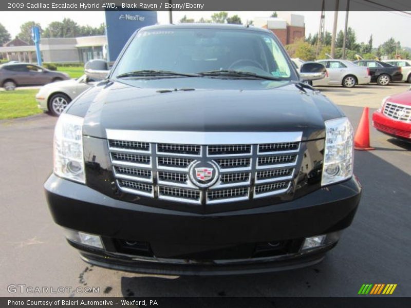 Black Raven / Ebony/Ebony 2009 Cadillac Escalade Hybrid AWD