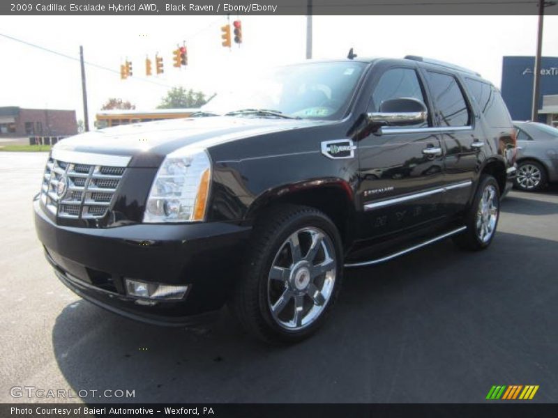 Black Raven / Ebony/Ebony 2009 Cadillac Escalade Hybrid AWD