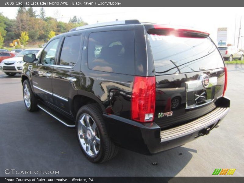Black Raven / Ebony/Ebony 2009 Cadillac Escalade Hybrid AWD