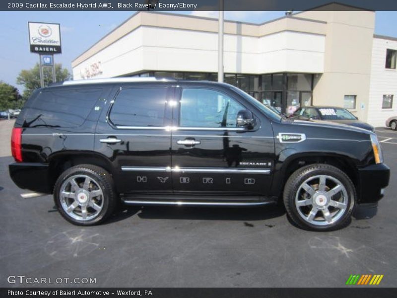 Black Raven / Ebony/Ebony 2009 Cadillac Escalade Hybrid AWD