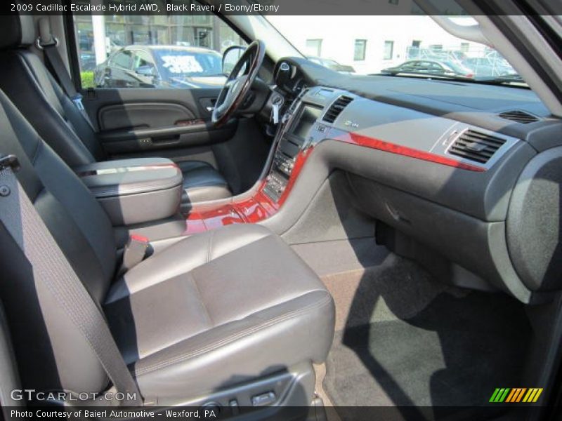 Black Raven / Ebony/Ebony 2009 Cadillac Escalade Hybrid AWD