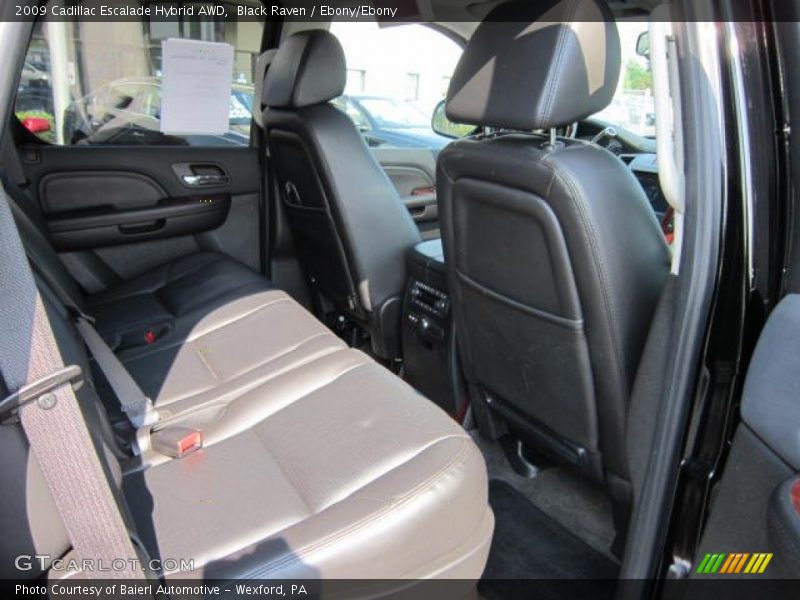 Black Raven / Ebony/Ebony 2009 Cadillac Escalade Hybrid AWD