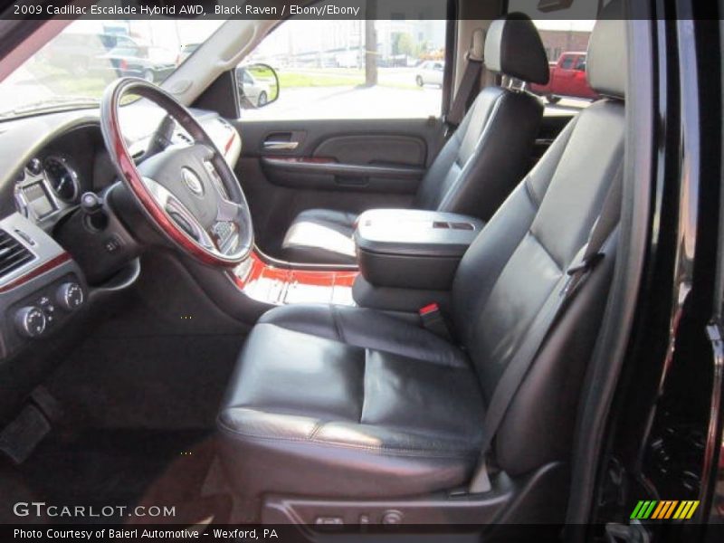 Black Raven / Ebony/Ebony 2009 Cadillac Escalade Hybrid AWD