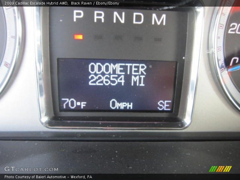 Black Raven / Ebony/Ebony 2009 Cadillac Escalade Hybrid AWD