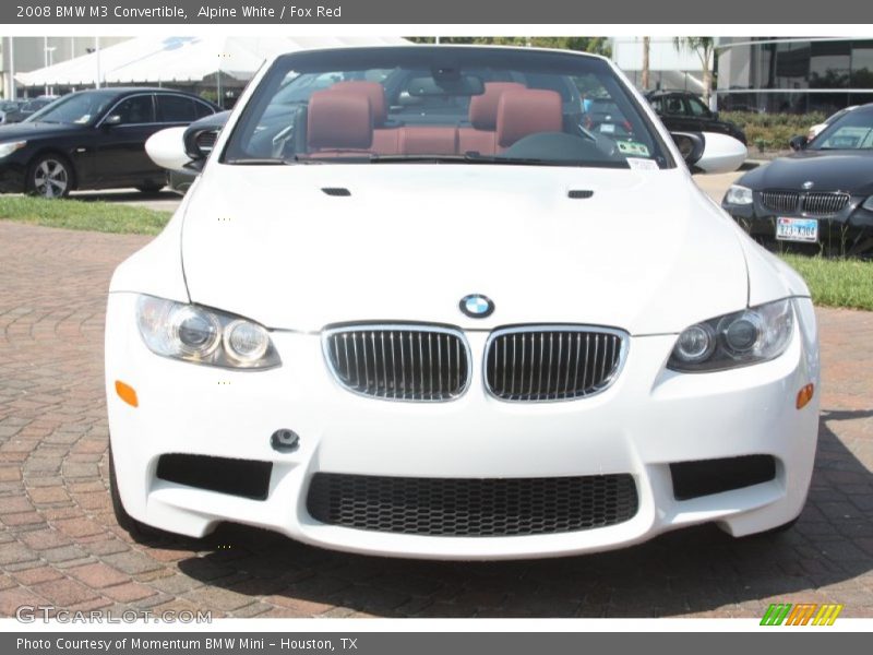 Alpine White / Fox Red 2008 BMW M3 Convertible