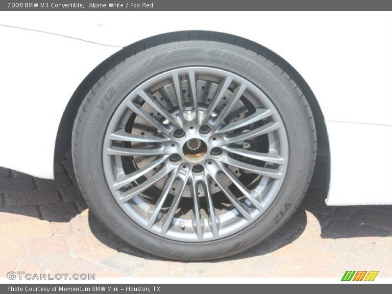 Alpine White / Fox Red 2008 BMW M3 Convertible
